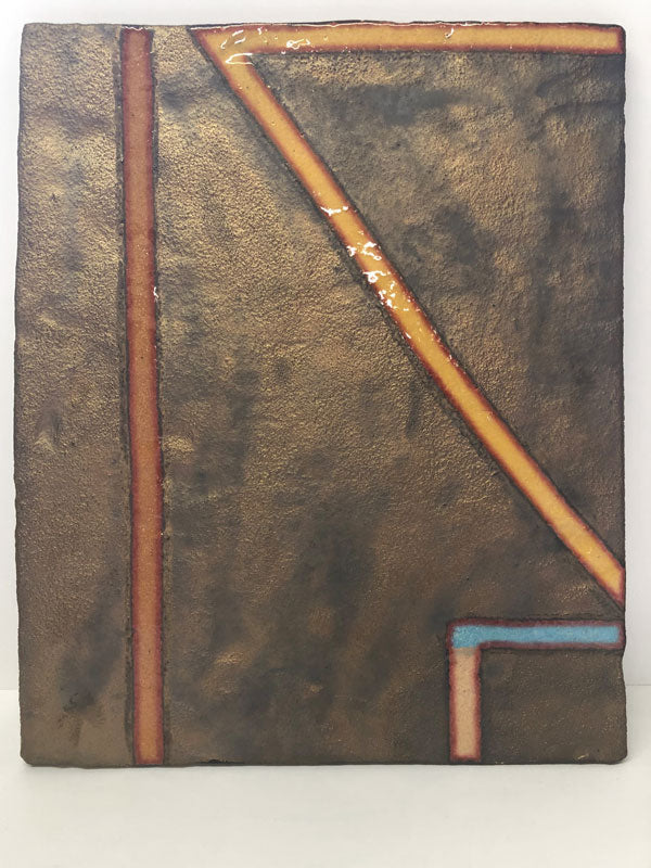 Abstract with Orange Line