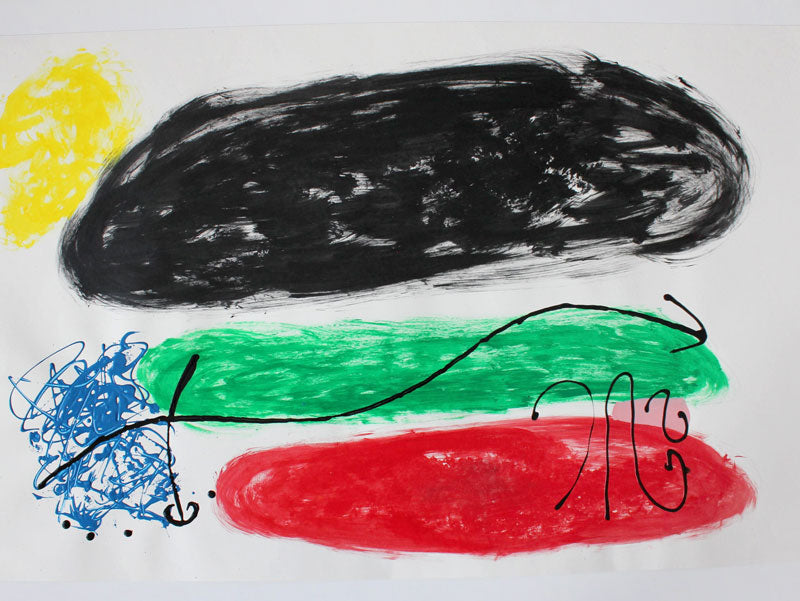 Abstract, Red Green and Black