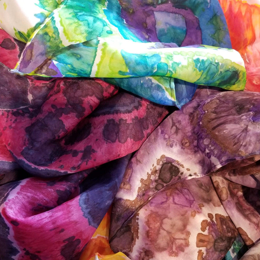 Silk Scarf Dying -  Monday, May 23rd 5:00PM- 7:00 PM 
